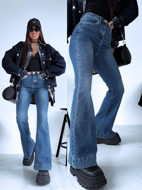 FLARED джинсы "PURE BLUE" 8913